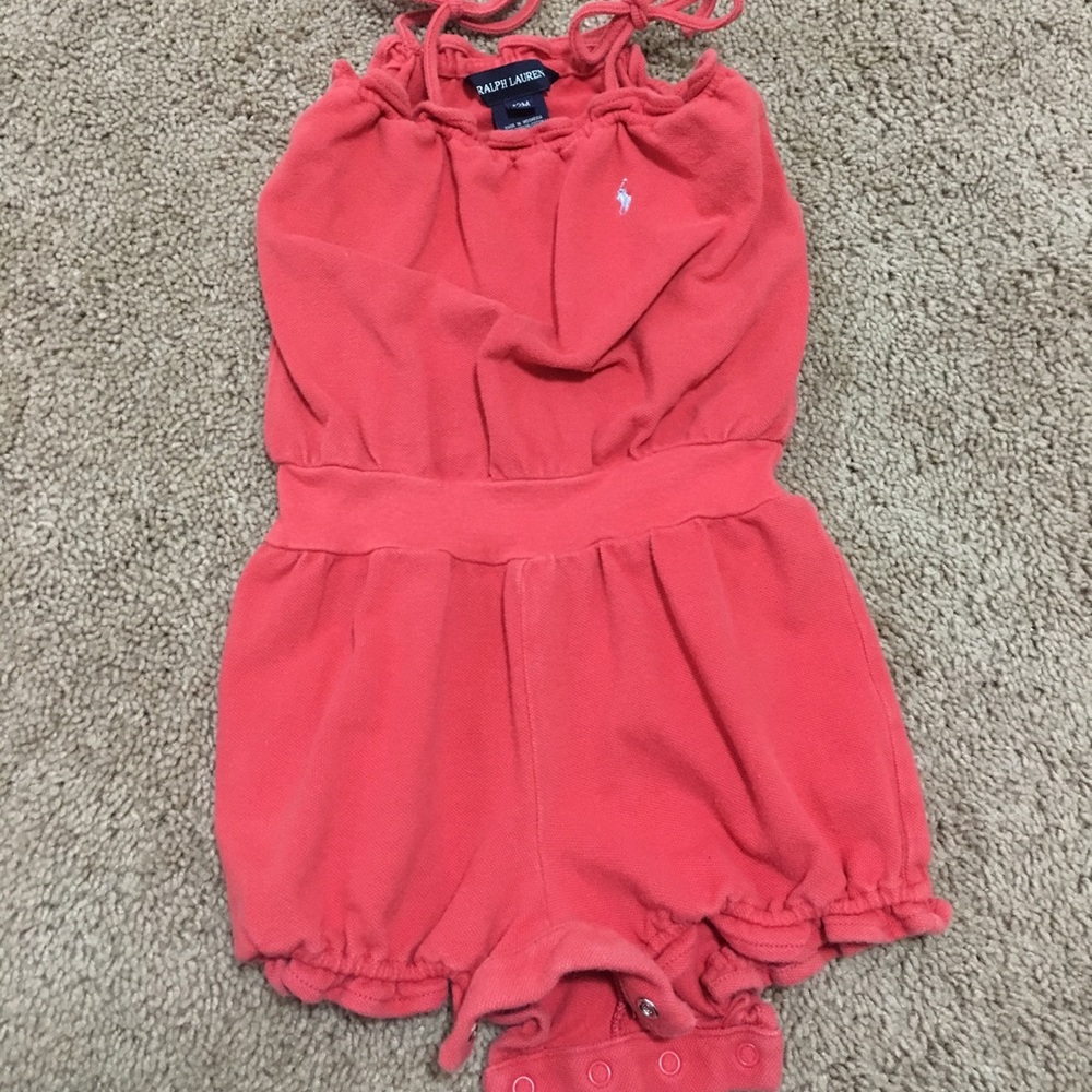 Ralph Lauren red romper size 12 month